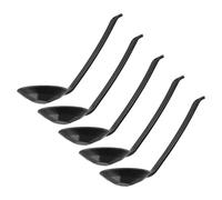 NAMOARLY 5 pièces Cuillères à Soupe pour Ramen avec Long Manche Cuillères pour Nouilles et Riz Style Traditionnel pour Soupe Asiatique
