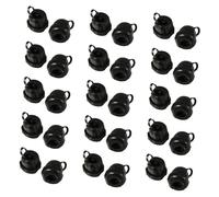 NAMOARLY 50pièces Manchon De Décharge De Traction pour Câble Boucle De Câble Ronde Passe-câble Boucle De Fil Presse-étoupe Protections De Fil