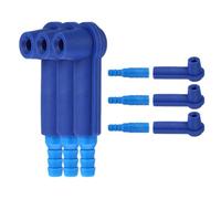 NAMOARLY 6 Pièces Connecteur de Changement de Liquide de Frein en Abs Bleu, Extraction Rapide pour Diverses Opérations Liquides, Accessoire Essentiel pour Véhicules Automobiles