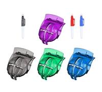 NAMOARLY 7 Pièces Marque-Balle de Golf Clip D'alignement de Golf en Plastique Outil de Doublure avec Stylo Marqueur Petit Format Léger pour Marquage et Arrière Couleur Couleur Aléatoire