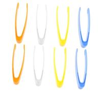 NAMOARLY 8 pièces Pinces à Épiler Plastique Non Glissantes pour Garçon Fille Kit de Outils Observation Nature et Formation Motricité Fine Accessoires Polyvalents pour Bricolage et