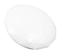 NAMOARLY Abat-jour de Plafonnier Rond en Pvc Moderne pour Lampe de Plafond Chambre et Salon, Base et Coque Facile à Installer pour Décoration Intérieure Élégante