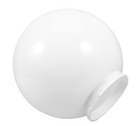 NAMOARLY Abat-jour Sphérique en Acrylique Blanc Lait, Diamètre 250 Mm, Bague 120 Mm, Remplacement pour Lampadaire Extérieur et Applique Murale, Éclairage Uniforme pour Jardin et Véranda