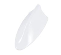 NAMOARLY Antenne Aileron de Requin pour Voiture Blanche en Abs, Fonction Radio FM/am, Amovible et Étanche, Décoration Élégante pour Toit de Voiture
