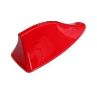 NAMOARLY Antenne de Toit Voiture Aileron de Requin Rouge Étanche avec Fonction Radio FM/am en Abs Design Élégant pour Accessoires Automobiles
