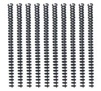 NAMOARLY Bobines de Reliure Couleur Aléatoire et Surface Bien Polie 10 Pièces en Plastique Noir, Spirales Coupe Facile Apparence Simple et Élégante pour Cahiers à
