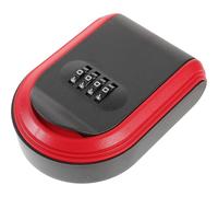 NAMOARLY Boîte à Clés Murale Rouge en Plastique Code à Combinaison Réinitialisable Stockage Sécurisé des Clés Les Entreprises et Portes D'appartement