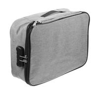NAMOARLY Boîte de Documents Écrits en Alliage D'aluminium et Tissu Cationique, Multi-Couches Imperméables et Ignifuges, Grosse Capacité, pour Usage Bureau et Scolaire Couleur