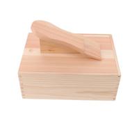 NAMOARLY Boîte de Rangement en Bois et Design Moderne Minimaliste pour Cire à Chaussures avec Compartiments, Repose-pieds pour Bureaux et Environnements Commerciaux