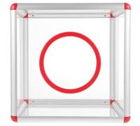 NAMOARLY Boîte de Tombola Transparente en Acrylique 25 Cm Trou pour Rangement Facile, Multifonction pour Organiser Tirages Sort et Collecter Dons