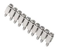 NAMOARLY Bornier de Raccordement sur Rail Din 10-6, Connecteur de Câblage Fixe Compact, Insert de Bornier pour Connexions Électriques Industrielles Fiable et Polyvalent, Bloc Connexion