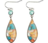 NAMOARLY Boucles D'oreilles Pendantes Élégantes et Chics Vintage en Laiton Léger, Faciles à Porter Lot de 2 Paires pour Femmes et Filles, Usage Quotidien Rendez-vous