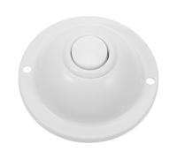 NAMOARLY Bouton de Sonnette Filaire Rond en Fer Lumière LED Blanc, Installation Murale Stable pour Maison ou Bureau, Bouton-poussoir Décoratif et Résistant