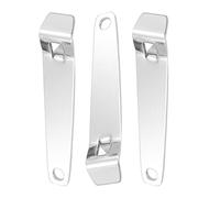 NAMOARLY Brise-flacon en Acier Inoxydable Argenté 3 Pièces, Mini Ouvre-bouteille Portable Léger Flacons et Ampoules, pour Activités en Plein Air