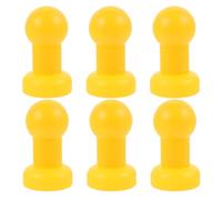 NAMOARLY Capuchons Apparence Poteaux en de pour Plastique Jaune Trampoline Fixation Sécurisée Attrayante, Lot de 6 Pièces et pour Trampolines Garçon et Filles