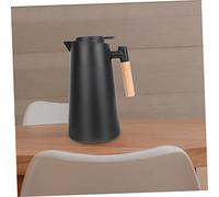 NAMOARLY Carafe Thermique Portable Verre avec Poignée Bouilloire Isolante Fuite pour Maison et Bureau Conservation Longue Durée Chaleur Pichet Eau Chauffante Noir