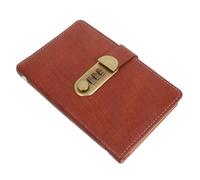 NAMOARLY Carnet D'Épargne Avec Cadenas À Code Organiseur Portable Avec 50 Pages Intérieures Enveloppes En PU Pour Billets, Cartes, Tickets, Usage Quotidien Pour Gestion Financière