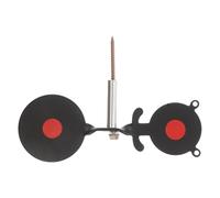 NAMOARLY Cible de Tir en Alliage Noir à Double Rotation D’Ours, Épaisseur 3 Mm, Diamètre Plateaux 5 et 6,5 Cm, Entraînement de Tireurs Tous Âges sur Pelouses avec Haute Visibilité