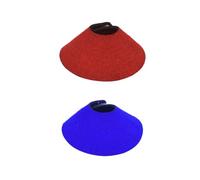NAMOARLY Collier pour Oiseaux, Lot de 2, Collier de Protection pour Perroquet, Rouge et Bleu, Daim, réglable, Anti-Morsure, pour prévenir Le picage des Plumes chez Les Petits Oiseaux