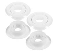 NAMOARLY Couvercle de Gicleur Encastré Dn15 1/2 Blanc 4 Pièces Plaque de Recouvrement Décorative pour Tête de Sprinkleur Incendie Anneau de Finition Protecteur pour Plafond Résidentiel et