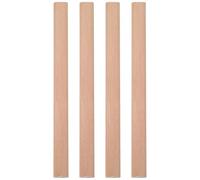 NAMOARLY Crayons de Construction Résistants Déformation Beige en Bois Lot de 4 Accessoires de Menuisier Améliorant L'efficacité Travail pour