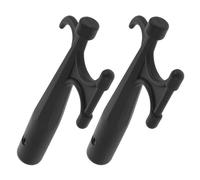 NAMOARLY Crochet de Bateau Multifonction en Nylon Noir 2pcs, Outil Polyvalent et Solide pour Navigation de Plaisance, pour Kayak et Usage d'urgence