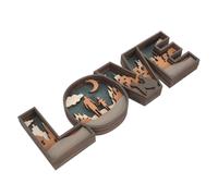 NAMOARLY Décoration Bois Lettre Love Signe Créatif Pour Maison Et Mariage Artisanat Élégant Et Pratique Pour Ambiance Chaleureuse