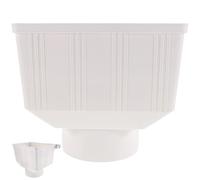 NAMOARLY Déviateur L'accumulation Plastique Évite et Structure Protège en Pvc Blanc Récupérateur D'eau Accessoire de Canalisation de Gouttière pour Pluie