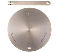 NAMOARLY Diffuseur de Chaleur Alimentaire Plaque Chauffante en Acier Inoxydable 15cm pour Cuisson Douce et Transfert Thermique, Compatible avec Batterie de Cuisine pour Plaques à Gaz