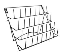 NAMOARLY Égouttoir Mural en Fer Robuste pour Verrerie de Laboratoire, Support Vertical Multifonction pour Matériel de Laboratoire, Porte-tasses Mural pour Organisation Industrielle