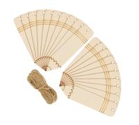 NAMOARLY Ensemble de 30 marque-pages en bois à décorer, forme crayon avec corde en jute, idéal pour loisirs créatifs et projets de décoration