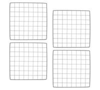 NAMOARLY Feuille de Clôture en Fer Noire 4pcs pour Animaux de Compagnie, Enclos Modulable Stable et Protection Jardin, Bricolage Cage à Chien Multifonctionnelle