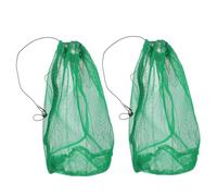 NAMOARLY Filet de Pêche en Nylon à Mailles Fines Lot de 2 Filets Cordon de Serrage 40X60 CM pour Pêche de Plongée sous-Marine