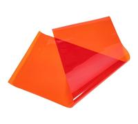 NAMOARLY Filtre Autocollant Pet Effet Coucher de Soleil 40x100 Cm Orange pour Éclairage Photo et Vidéo, Film Coloré Réutilisable pour Lampe Bureau, Filtre Correction Lumière et Ambiance