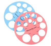 NAMOARLY Gabarits Circulaires de Mesure des Mamelons Bébé, Outil Précis en Silicone Souple, Couleurs Rose et Bleu Clair, Adapté Mesure Tétines et Allaitement, Lot de 2 Pièces Compactes
