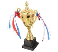 NAMOARLY Grand Trophée Fonction de Récompense pour Compétition Sportive en Métal Doré Coupe Élégante comme Prix de Jeu ou Concours Scolaire