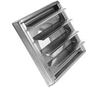 NAMOARLY Hotte Murale Carrée en Acier Inoxydable 304 Couvercle de Ventilation Extérieure Grille D'aération Murale Métallique Kit D'extraction pour Mur Extérieur Ventilation Cuisine et