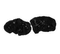 NAMOARLY Housse D'accoudoir de Fauteuil 2pcs en Tissu Noir, Manchon