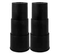 NAMOARLY Housse de Chaise Pivotante en Plastique Noir 2pcs pour Protection la Poussière et Prolongation Durée de Vie, Accessoires pour Chaise de Bureau à Cylindre Télescopique, Usage