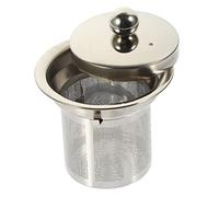 NAMOARLY Infuseur à Thé En Acier Inoxydable 304 Couvercle Filtre à Mailles Fines Accessoire Pour Théière Taille Moyenne Solide Et Pratique Thé En Vrac