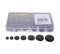 NAMOARLY Kit de 170 Œillets en Caoutchouc Noir pour Câbles Automobiles Boîte, Conception Passe-fil Anti-poussière pour Bureaux et Usines