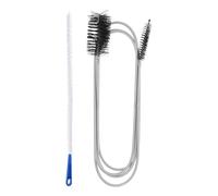 NAMOARLY Kit de 2 Brosses Flexibles pour Débouchage de Canalisation, Nettoyeur de Drain pour Salle de Bain Cuisine, Brosse Légère en Plastique Tête Incurvée, pour Éliminer Cheveux