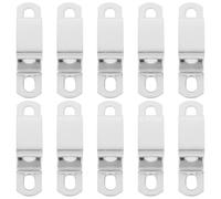 NAMOARLY Lot de 10 Pinces de Fixation en Acier Inoxydable Forme U pour Tubes Carrés Argenté, Faciles à Démonter et Fiables, pour Projets D'installation