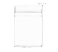 NAMOARLY Lot de 100 Petits Paquet à Bijoux Transparents en Plastique Mini Pochettes Refermables à Fermeture Éclair Paquet de Rangement Compacts pour Bijoux Accessoires et Petits Objets