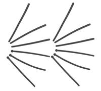 NAMOARLY Lot de 12 Embouts de Branches de Lunettes en Silicone Souple Antidérapants Protections Rondes Noires pour Branches Fines Manchons Confortables Adaptés aux Peaux Sensibles