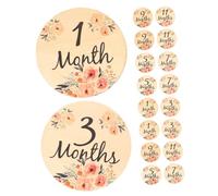 NAMOARLY Lot de 18 Cartes en Bois Signe du Bébé et Signes de Croissance Bébé, Léger et Solide, pour Photographie et Décoration, Accessoires Essentiels pour -nés