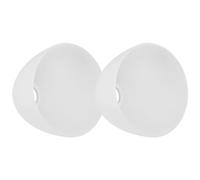NAMOARLY Lot de 2 Abat-jour en Verre Dépoli E27, Remplacement pour Lampe Suspendue et Plafonnier, Abat-jour Décoratif en Verre Trempé, Compatible Suspensions et Appliques Murales,