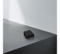 NAMOARLY Lot de 2 Embouts Antidérapants pour Pieds D'échelle en Caoutchouc Noir Épais 2,5 X 5 Cm, Protection Isolante pour Escabeaux, Sécurité Chantier et Usage Domestique