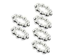 NAMOARLY Lot de 6 Bracelets Boules Disco Éléctriques pour Femmes Bracelet Réglable en Bijoux Chics pour Fêtes et Concerts