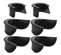 NAMOARLY Lot de 6 Doublures de Poche de Billard en Plastique Robustes Protège Trous de Snooker Accessoires de Table de Billard pour Usage Quotidien de Bruit et Vibrations